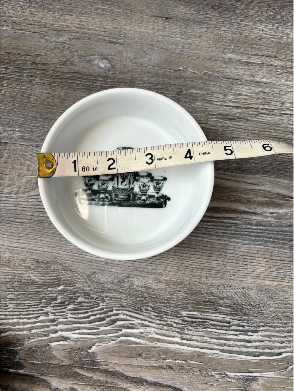 Vintage California Pantry Classic Ceramics Black White Serving Platter & Bowl
